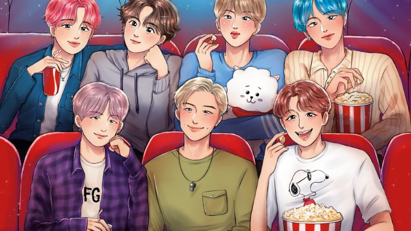 Ảnh BTS Chibi đầy sáng tạo