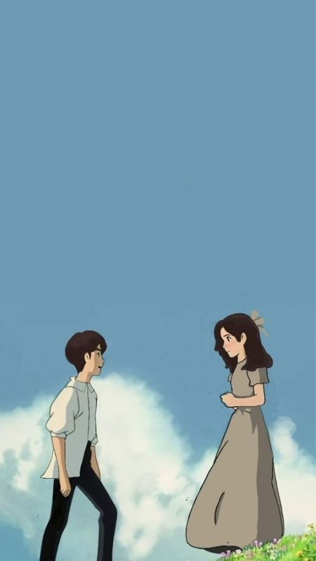 Ảnh cặp đôi Anime đáng yêu trong phim hoạt hình với nét vẽ độc đáo