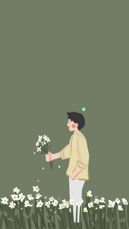 Ảnh cặp đôi với vườn hoa và tone xanh dành cho bạn nam