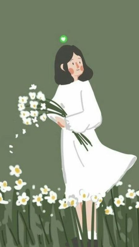 Ảnh cặp đôi với vườn hoa và tone xanh dành cho bạn nữ