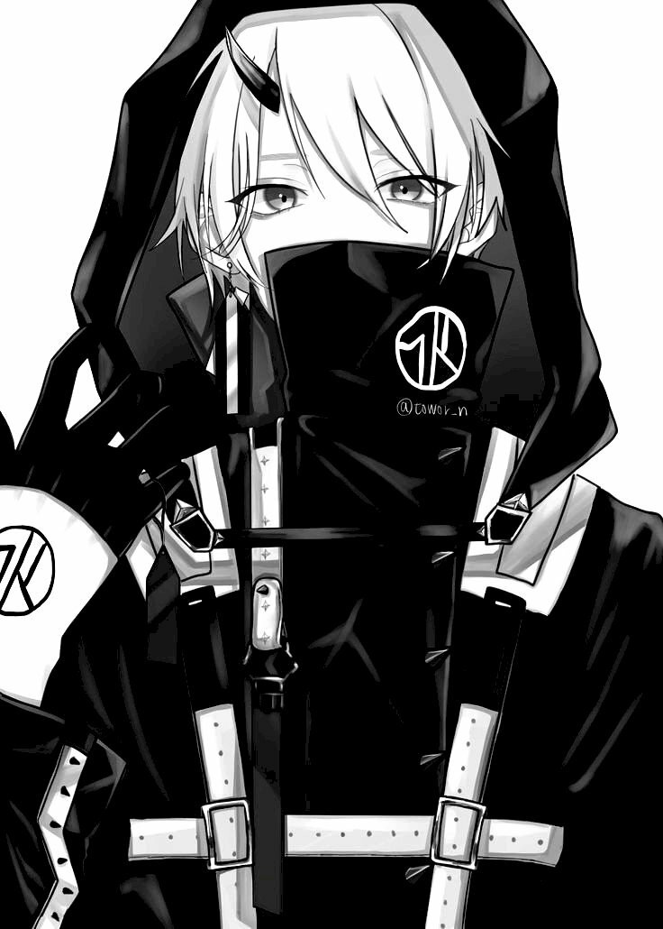 Tuyển Tập Ảnh Anime Đen Trắng Tuyệt Đẹp Ảnh chàng trai anime đen trắng lạnh lùng