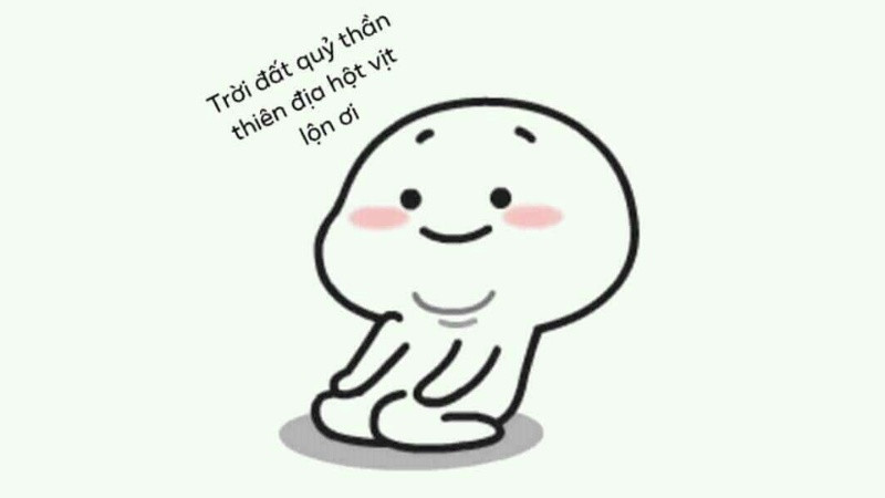 Ảnh chế chibi thể hiện sự suy tư/băn khoăn, một biểu cảm đa dạng của chibi trong ảnh chế hài hước