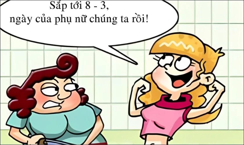 Ảnh chế chúc mừng ngày 8/3 gửi cho bạn bè mang tính giải trí