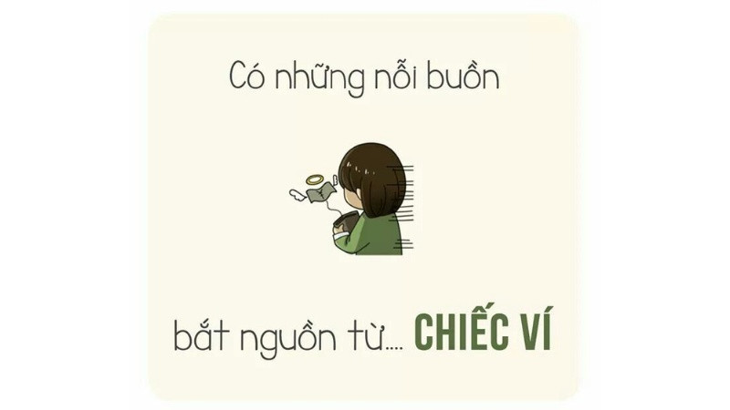 Ảnh chế meme biểu cảm 'không còn một xu dính túi'