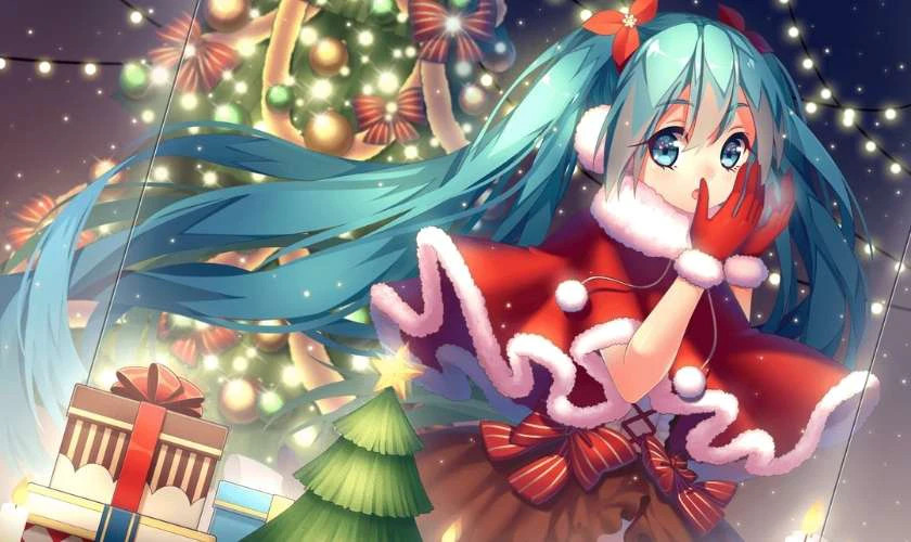 Ảnh chibi Giáng sinh đẹp làm hình nền trên máy tính
