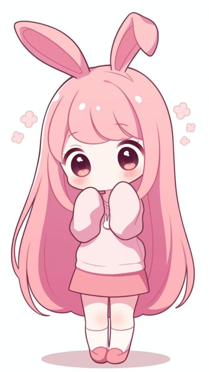 Những Hình Cute Chibi Dễ Thương Ai Cũng Yêu Thích Ảnh chibi nữ đáng yêu với đôi mắt to tròn