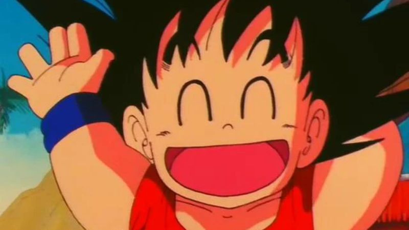 Ảnh chibi Songoku đang cười toe toét