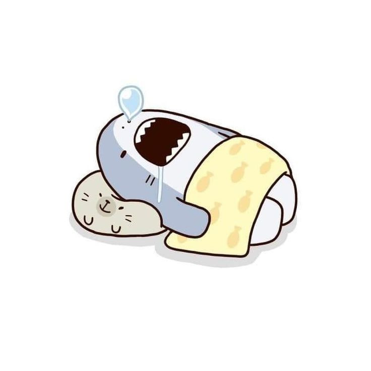 Ảnh chú cá chibi màu xanh dương ngủ say trên san hô