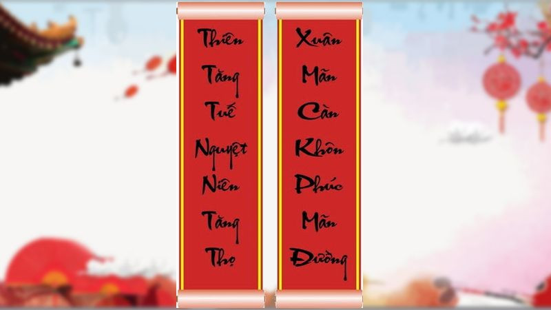 Tuyển Chọn Hình Ảnh Chúc Mừng Năm Mới Ý Nghĩa Ảnh chúc mừng năm mới phong cách thư pháp câu đối