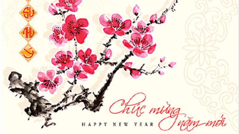 Tuyển Chọn Hình Ảnh Chúc Mừng Năm Mới Ý Nghĩa Ảnh chúc mừng năm mới với cành đào phai