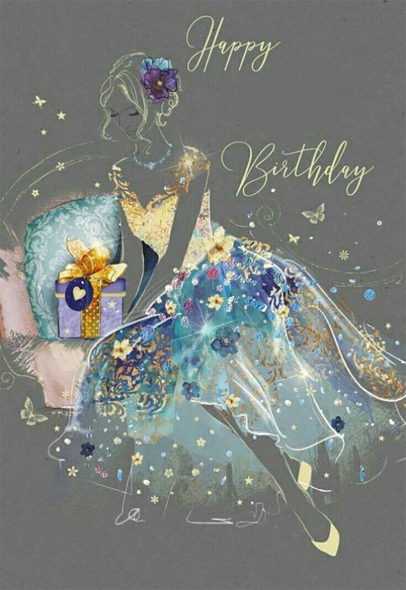 Ảnh chúc mừng sinh nhật rực rỡ với hoa hồng và chữ Happy Birthday