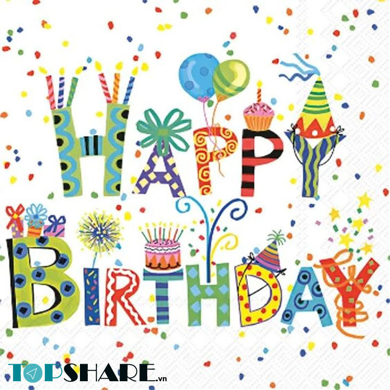 Ảnh chúc mừng sinh nhật với hình ảnh em bé và bánh kem đáng yêu