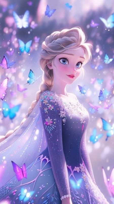 Ảnh công chúa Anna rực rỡ giữa bầy bướm