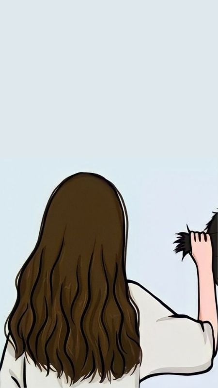 Ảnh đại diện cặp đôi thể hiện quyền lực đáng yêu của cô gái