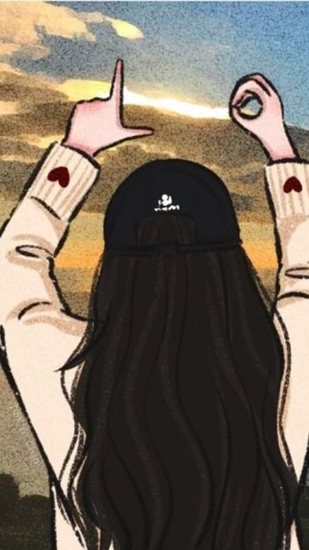 Ảnh đại diện siêu dễ thương và đáng yêu của cô gái