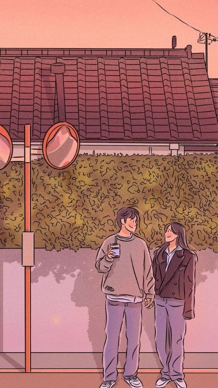 Ảnh đôi ny cùng ngắm hoàng hôn trên biển