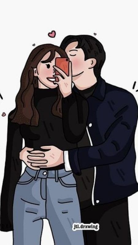 Ảnh đôi ny ngầu và chất với phong cách riêng