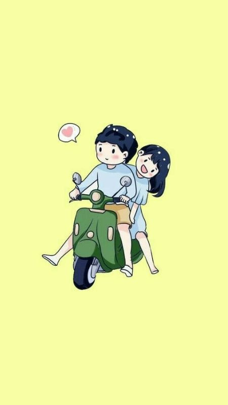 Ảnh đôi ny vẽ hài hước cảnh dạo chơi