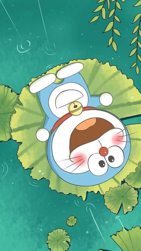 Ảnh Doremon cute chibi với túi thần kỳ