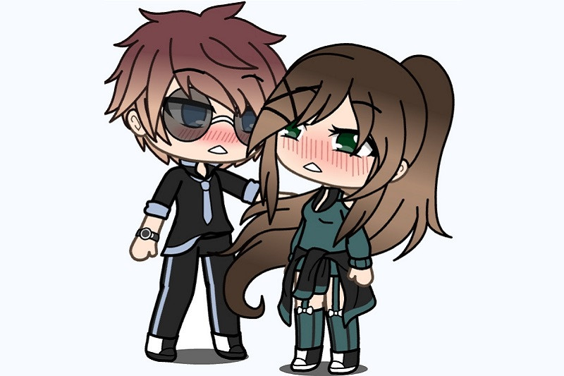 Ảnh Gacha Girl dễ thương với mái tóc hồng và phụ kiện đáng yêu