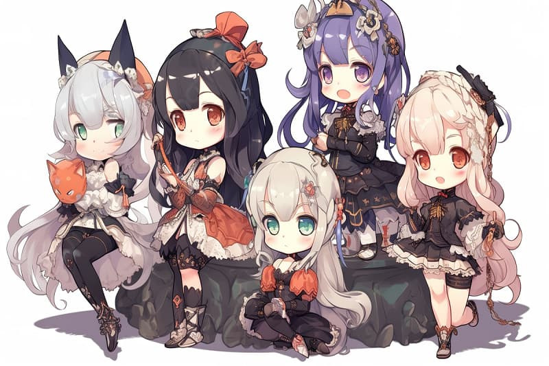 Ảnh Gacha Life phong cách anime với nhân vật phép thuật