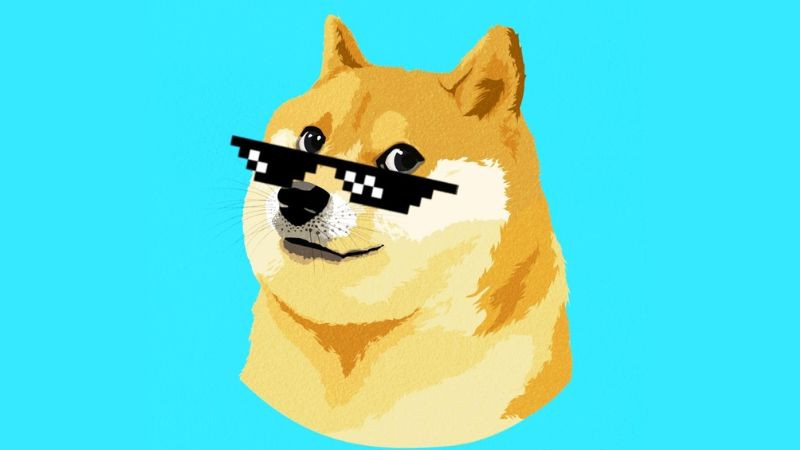 Ảnh hài bựa meme chó đeo kính phong cách