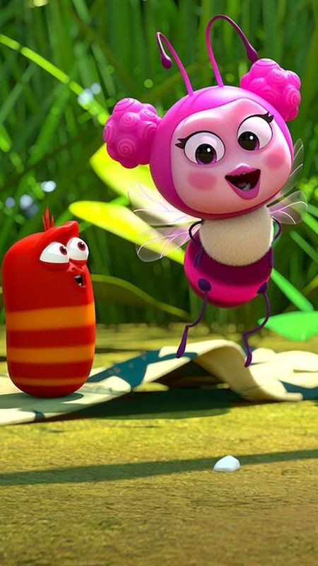 ảnh hoạt hình ấu trùng tinh nghịch Larva hài hước