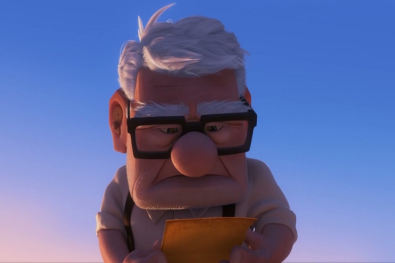 Ảnh hoạt hình buồn 3D về nhân vật ngồi một mình trên ghế dài