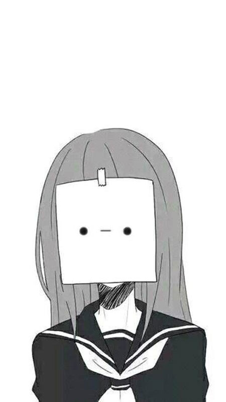 Ảnh hoạt hình buồn cute hình cô gái ngồi ôm gối