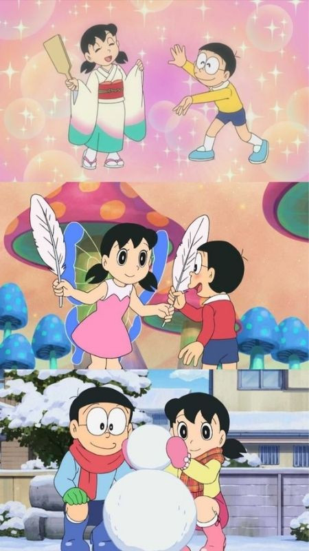 ảnh hoạt hình câu chuyện tình cảm đáng yêu của Nobita dành cho Shizuka