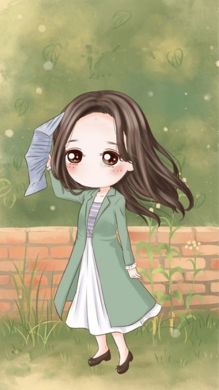 ảnh hoạt hình Chibi cô nàng công sở đáng yêu dịu dàng