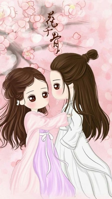 ảnh hoạt hình Chibi thầy trò trong Hoa Thiên Cốt