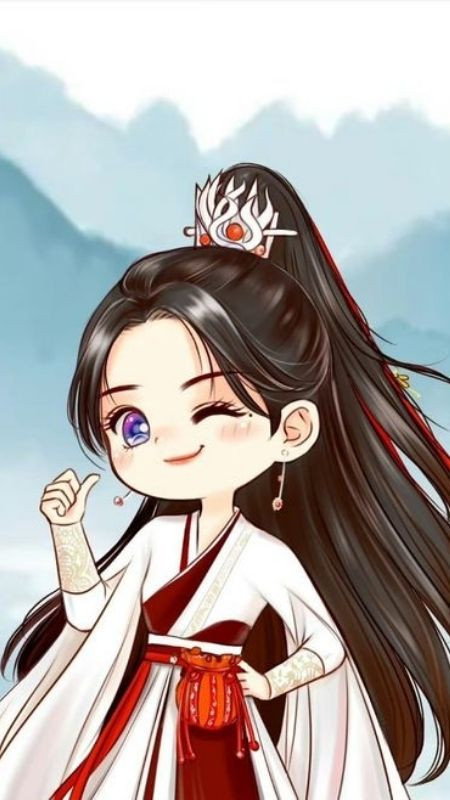 ảnh hoạt hình cổ trang vẻ đẹp soái khí của nữ chính cường