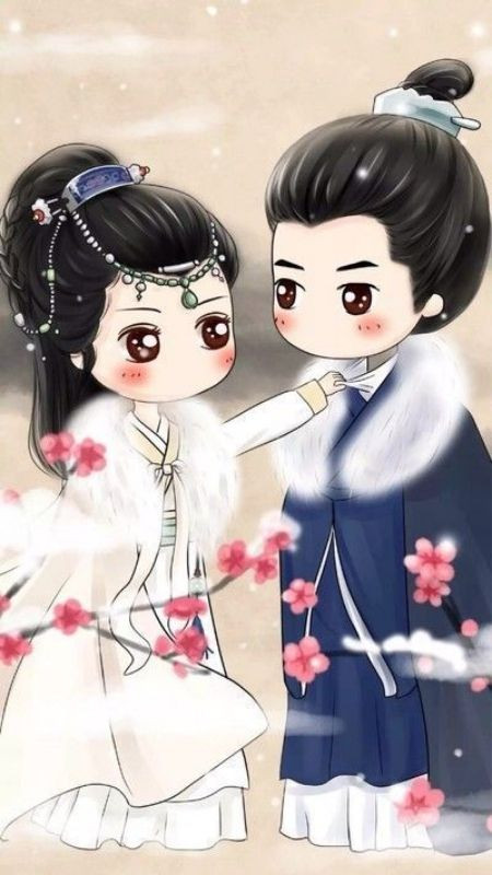 ảnh hoạt hình couple phim cổ trang đáng yêu Châu Sinh Như Cố