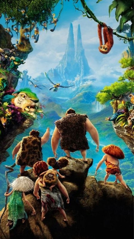 ảnh hoạt hình cuộc phiêu lưu của nhà Croods đến vùng đất mới