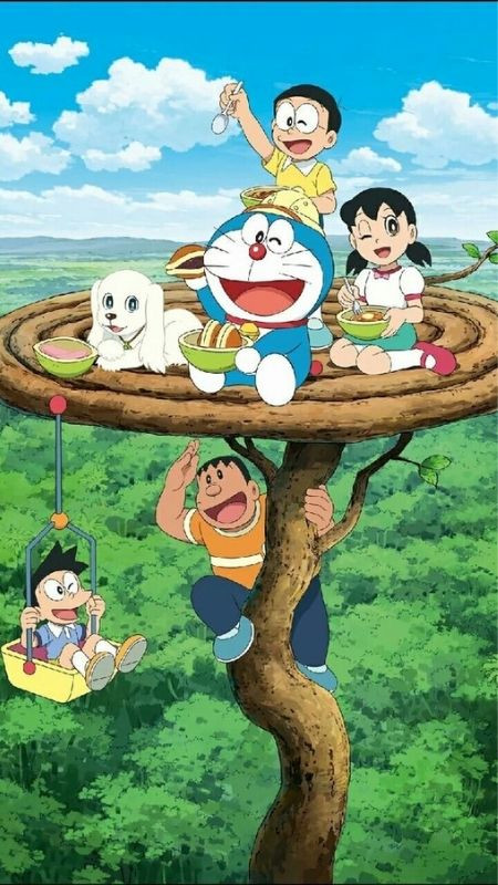 ảnh hoạt hình Doraemon và những người bạn trong tập truyện dài