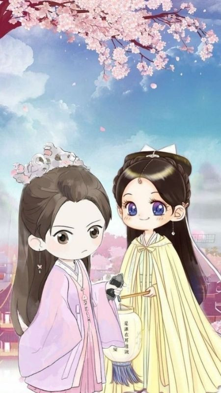 ảnh hoạt hình Lưu Ly và Linh Lung hai tỉ muội phim cổ trang