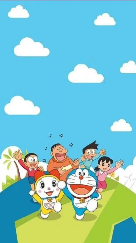 ảnh hoạt hình sự xuất hiện của Doraemi cùng anh trai và nhóm Nobita