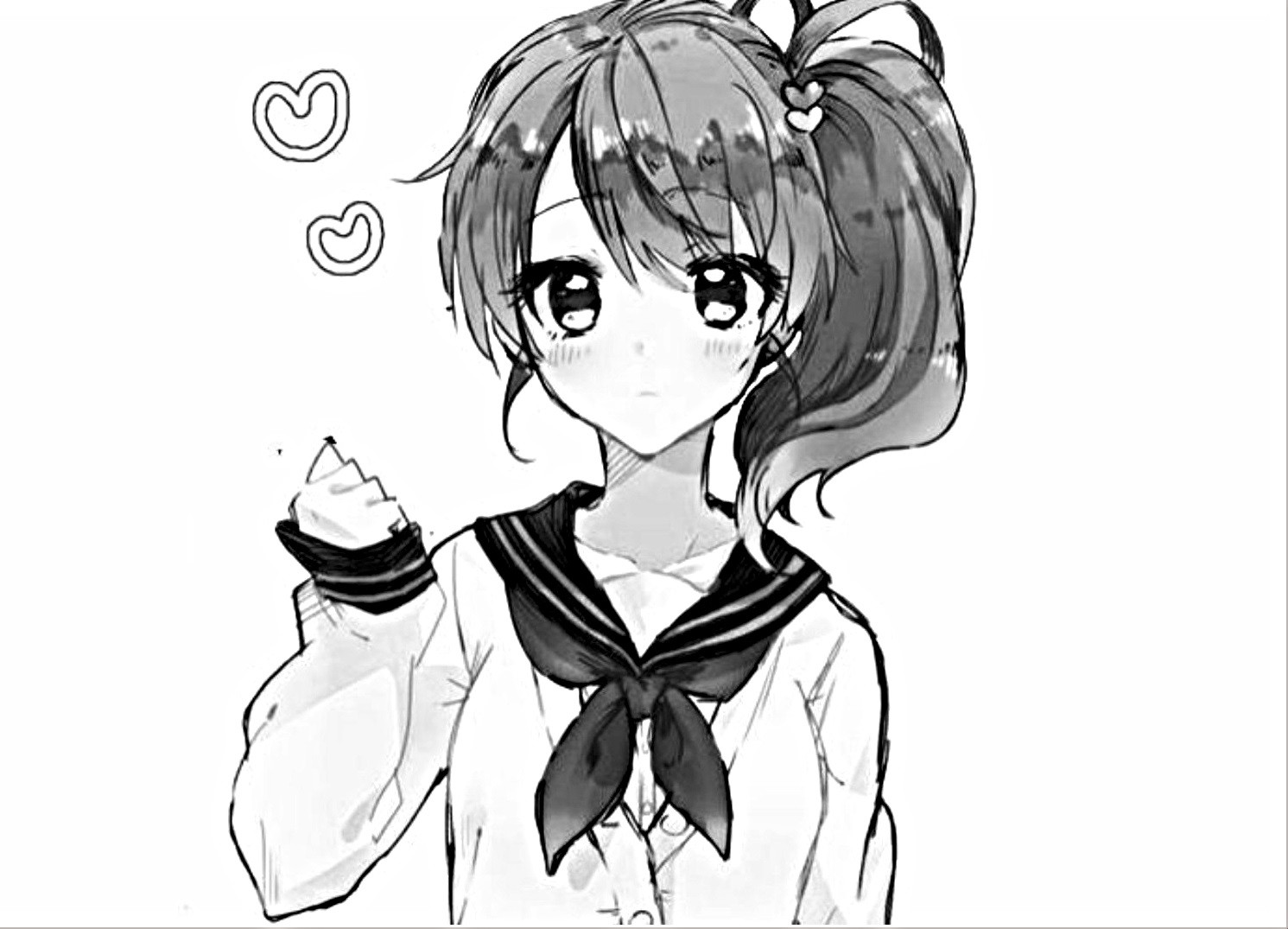 Tuyển Tập Ảnh Anime Đen Trắng Tuyệt Đẹp Ảnh học sinh anime đen trắng dễ thương