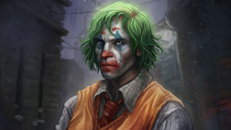 Ảnh Joker và Batman tượng trưng cho sự đối lập