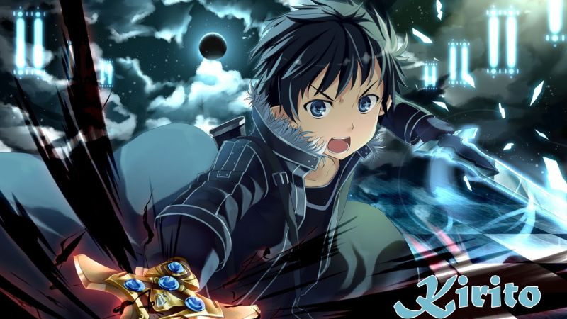 Ảnh Kirito trong trang phục từ một arc khác của Sword Art Online