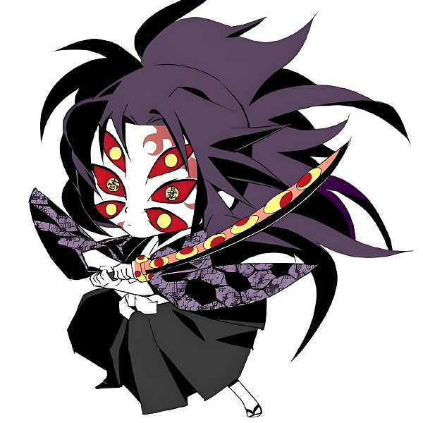 Ảnh Kokushibo phiên bản chibi đáng yêu và ngộ nghĩnh