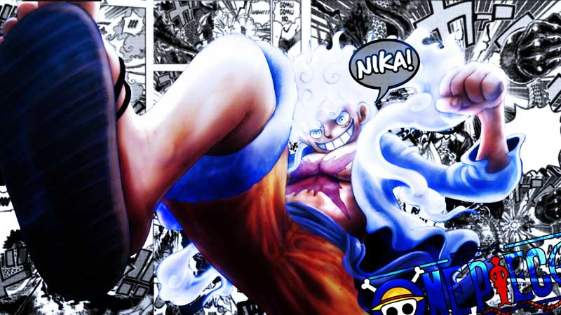 Ảnh Luffy 4K với chiếc mũ rơm được kéo xuống.