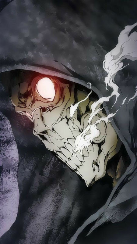 Ảnh ma Anime với thần thái lạnh lùng và bí ẩn