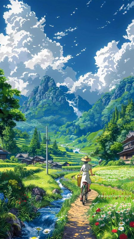 Ảnh màn hình điện thoại anime với một nhóm nhân vật