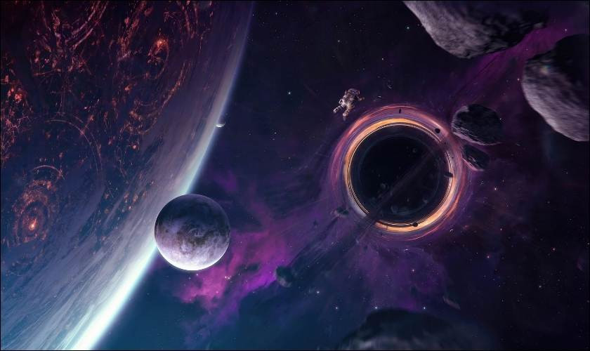 Ảnh màu sắc dải ngân hà nghệ thuật 4K cho máy tính