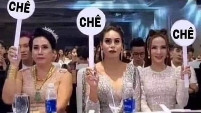 Ảnh meme cute chê với biểu cảm không hài lòng rõ rệt