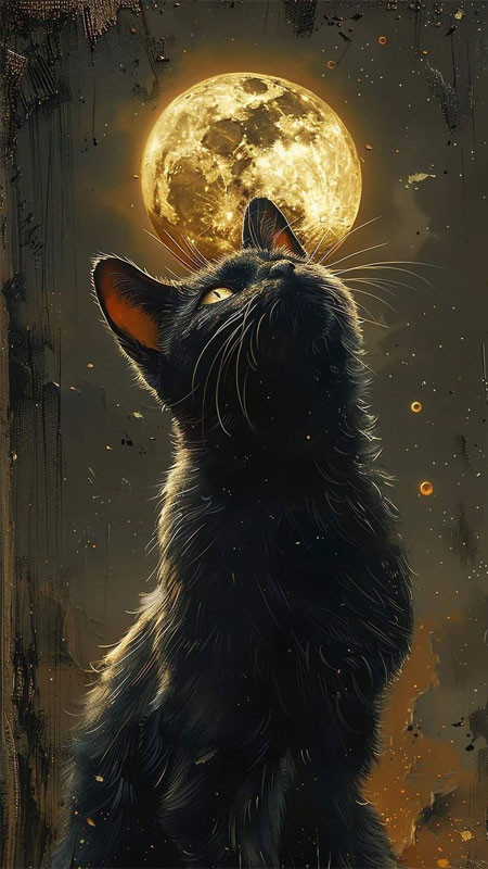 Ảnh mèo ngầu 3D với màu sắc rực rỡ và đường nét sắc nét