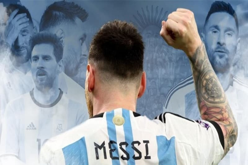 Ảnh Messi 4K góc rộng trên sân vận động