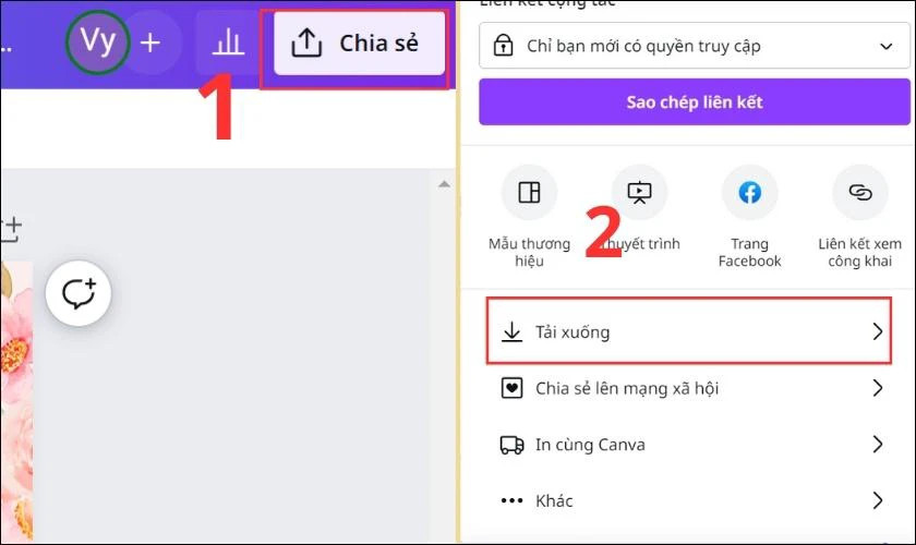 Ảnh minh họa cách tạo thiệp trên Canva Bước 3